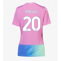 Fotbalové Dres AC Milan Pierre Kalulu #20 Dámské Alternativní 2023-24 Krátký Rukáv